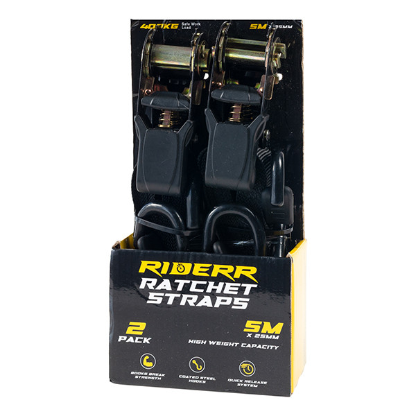 RIDERR Riderr ratchet straps black
